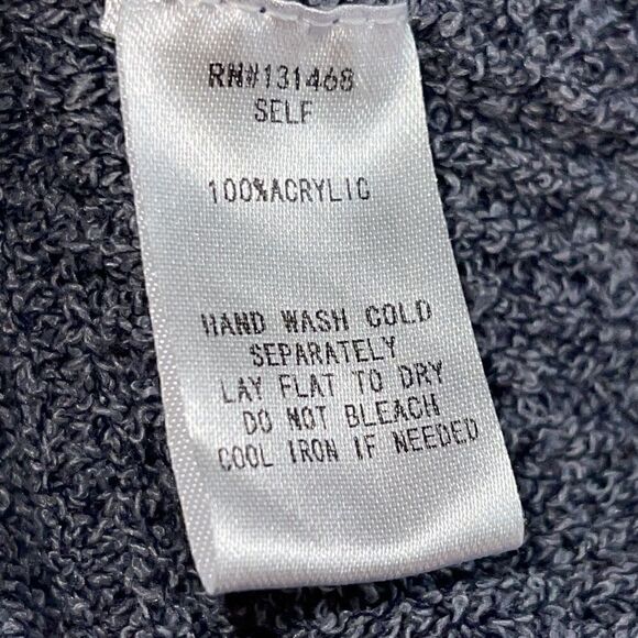 Fate Sweater Womens Sz Medium front knot sleeveless knit Top Gray V Neck light - Picture 6 of 7